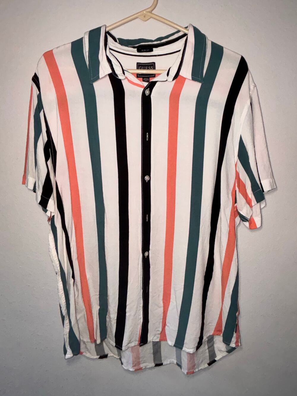 Slim Fit XL Guess Mens Casual Shirt